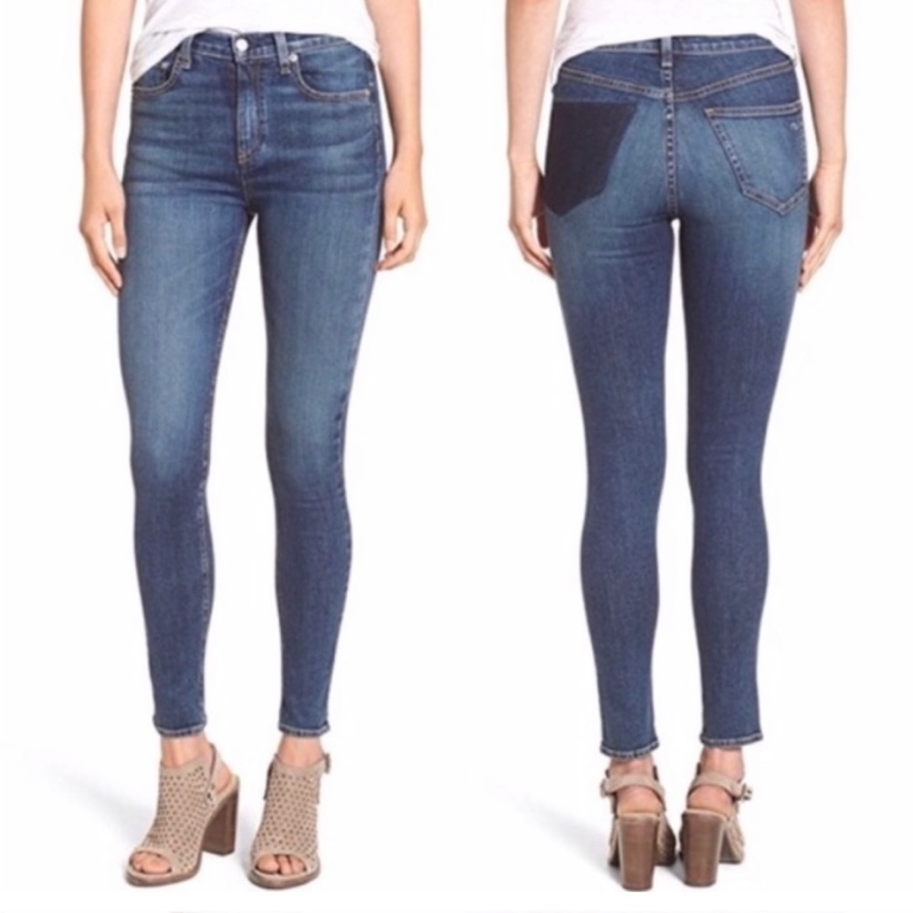 Rag & Bone Eddy Dive High rise skinny jeans
